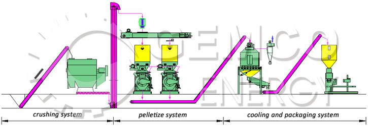 2TPH Biomass Pelletizing Plant for Indonesia Client