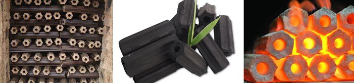 clean charcoal briquettes