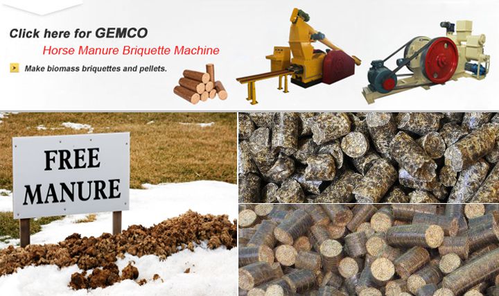 Handle Horse Manure by Horse Manure Briquette Machine